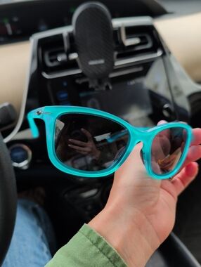 Oakley Drop In Sunglasses Teal Blue Frame